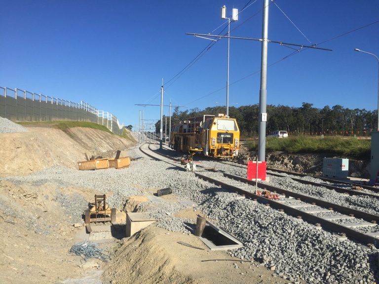 railway tamping gold coast light rail